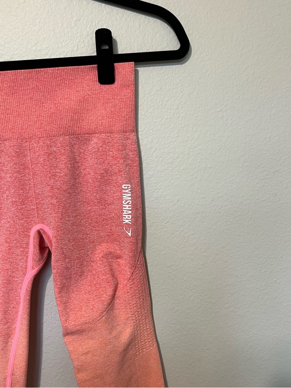 Gymshark Coral Pink Ombre Seamless Leggings - Picture 4 of 8
